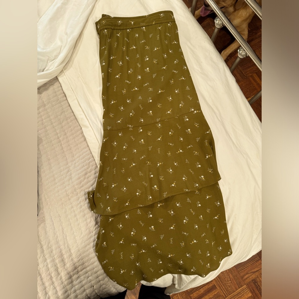 Madewell flounce midi skirt